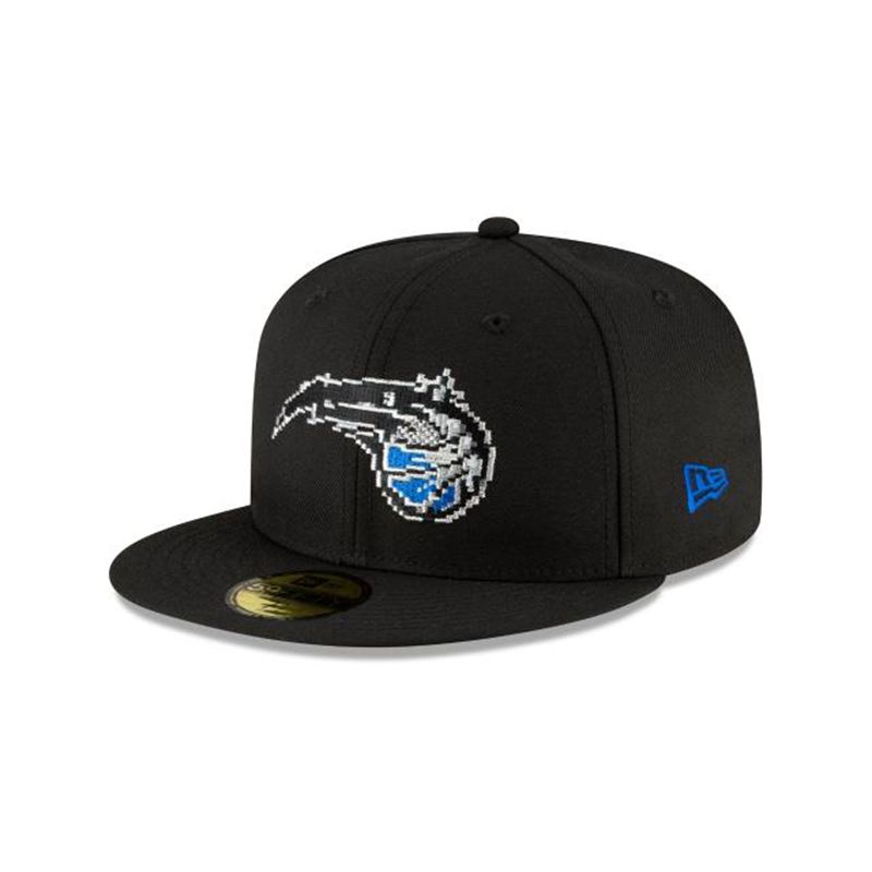 NBA Orlando Magic Pixel 59Fifty Fitted (PGL0535) - Black New Era Caps